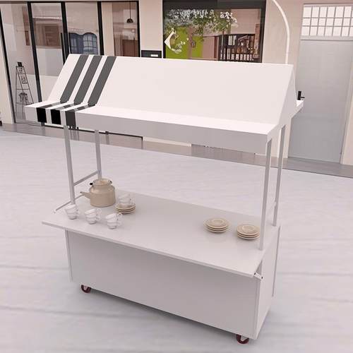 铁艺摆摊小推车移动网红户外促销花车小吃夜市商场广场美食路边摊