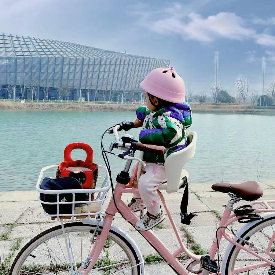 莫曼顿momentum拿铁摩卡永久玛奇朵自行车兼容 前置儿童安全座椅