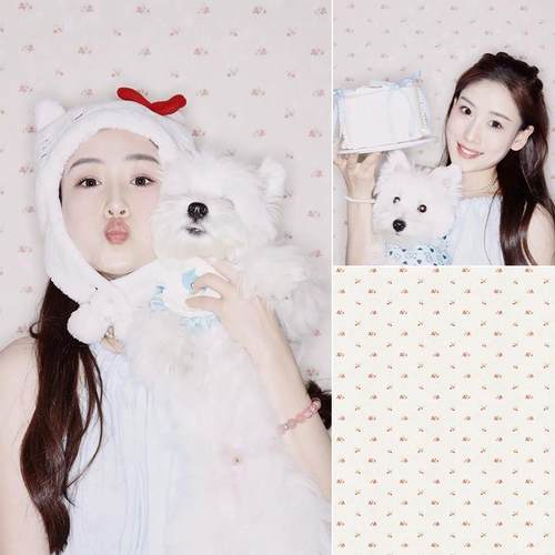 25年新款碎花少女生日写真背景布小清新粉色碎花肖像拍照背景布