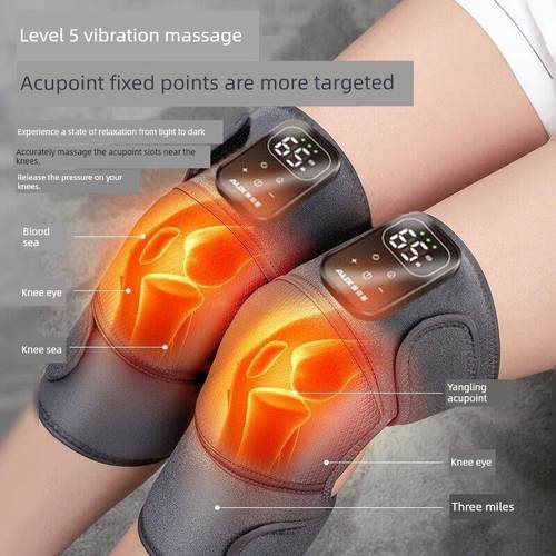 加热式腿部按摩器，中老年运动电加热式老年冷腿护膝，赠送老人
