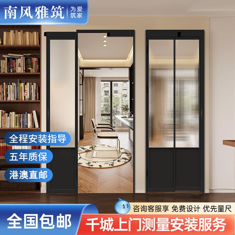 法式卫生间pd门折叠门厨房阳台客厅隔断厕所浴室推拉平开一体pt门