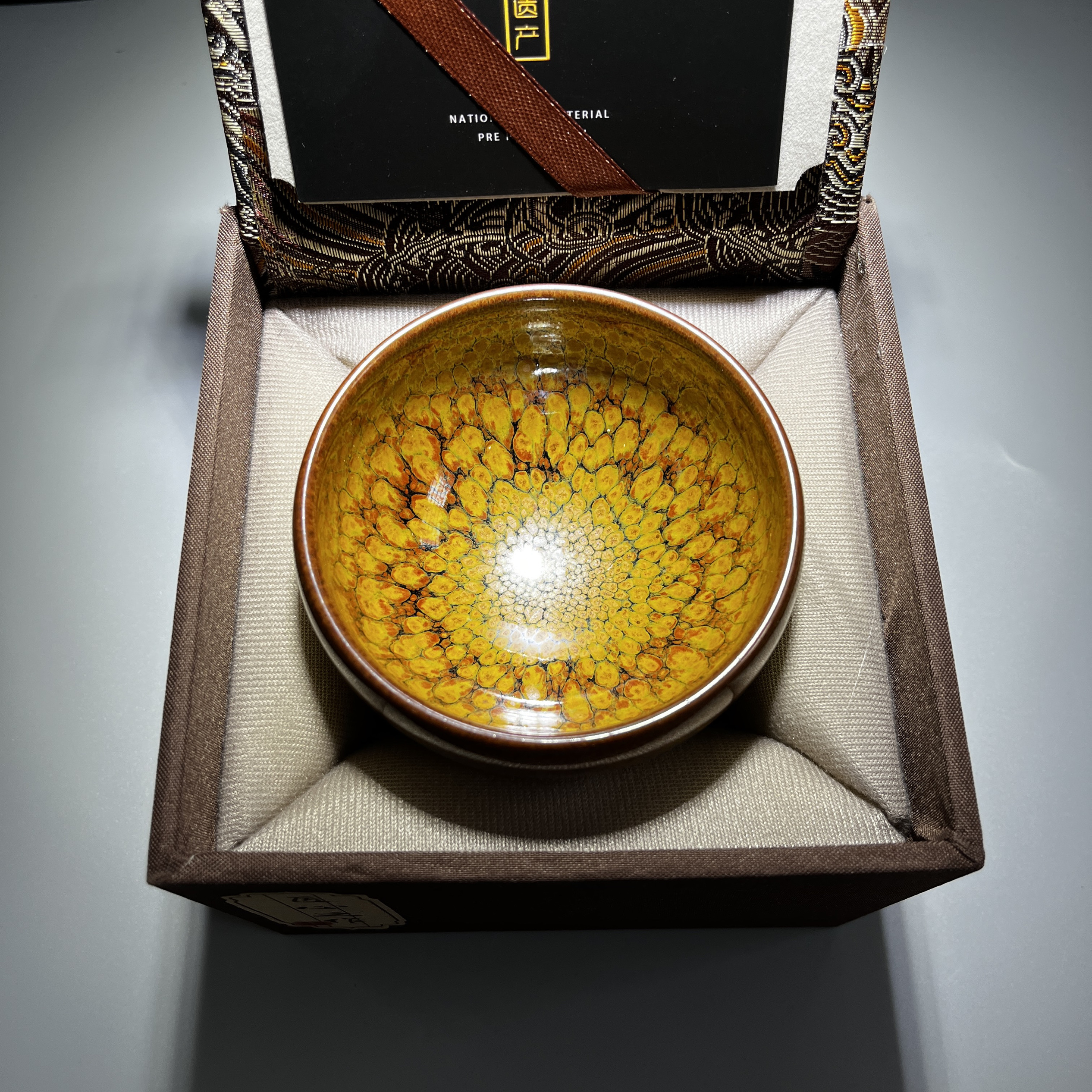 建盏 黄鹧鸪钵盏#主人杯#茶杯#品茗杯功夫茶具建盏主人杯陶瓷茶杯