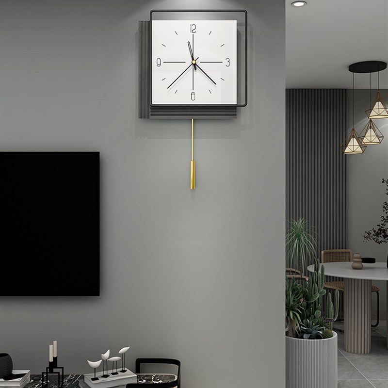 挂钟客厅创意时尚钟表现代简约个性艺术北欧轻奢时钟静音大气挂表