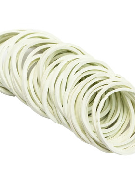 稳斯坦W5683高弹力包装橡皮筋白色耐用耐高温抗老化橡胶圈白色50(