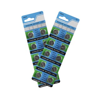 极速10PCS AG13 1.55V Cell LR44 Coin Alkaline Battery