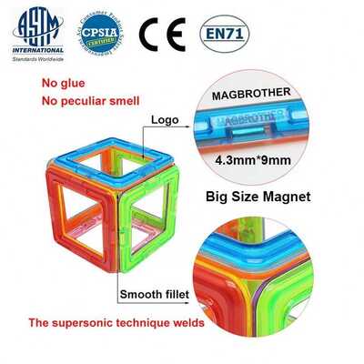 极速Magnetic Blocks  Magnet Construction Building Set  Magne