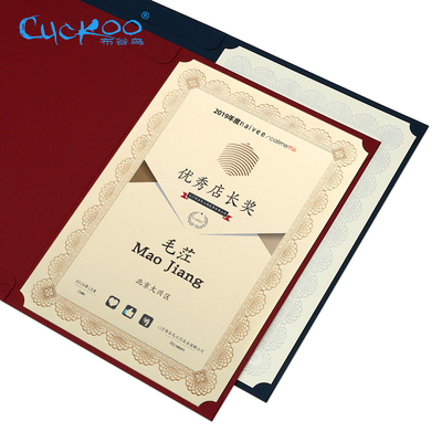 极速15 Sheets Honor Certificate Blank Paper Instruction Chec