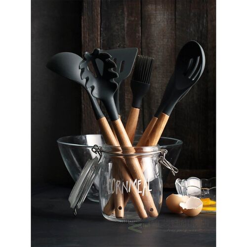 极速1Pcs/Set Silicone Cooking Utensils kitchen Accessories S