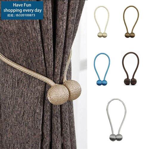 极速.1pc Ball Magnetic Curtain Buckle Holder Tieback Clips H