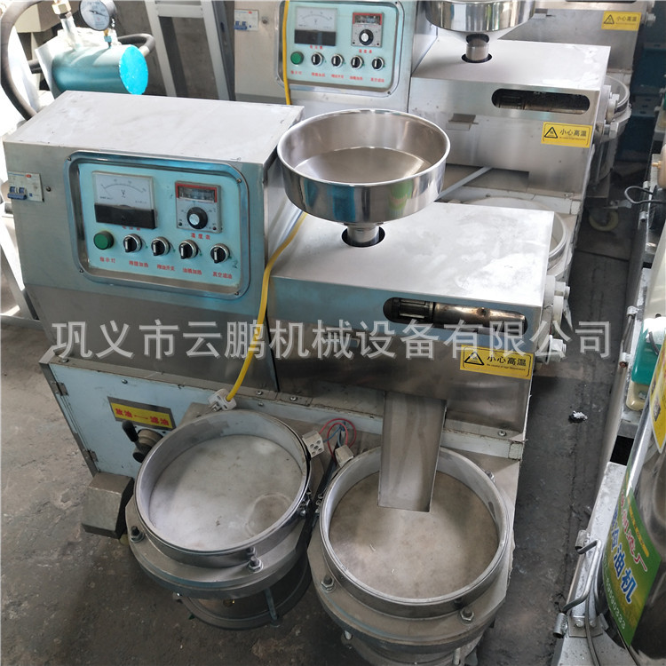商用全自动花生榨油机 山核桃胡麻螺旋榨油机 冷热两用菜籽榨油机