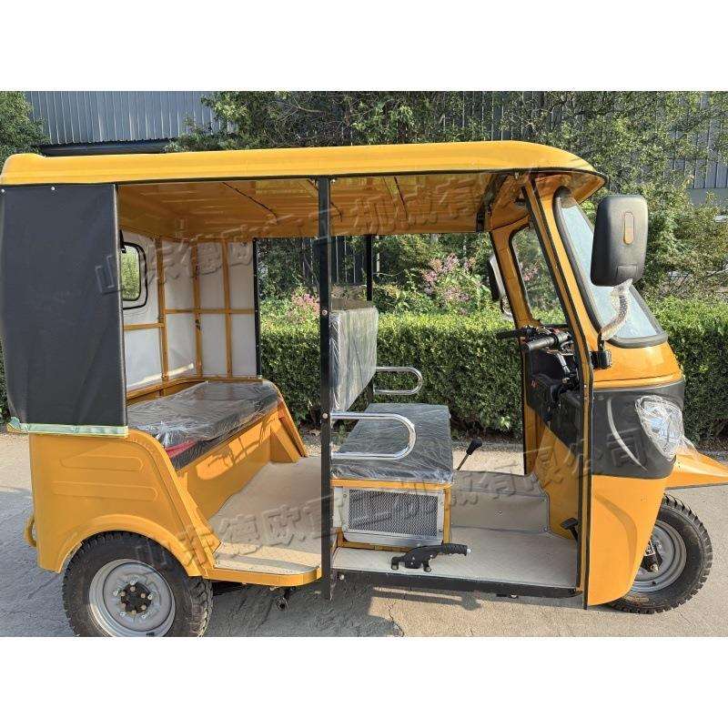 Africa嘟嘟车tuktuk嘟嘟车三轮拉客车款型载客布棚两排三排
