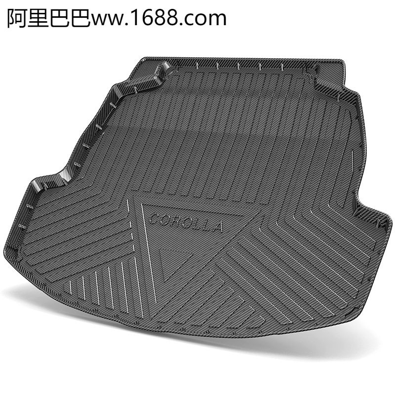 适用卡罗拉后备箱垫专用汽车tpe尾箱垫子装饰