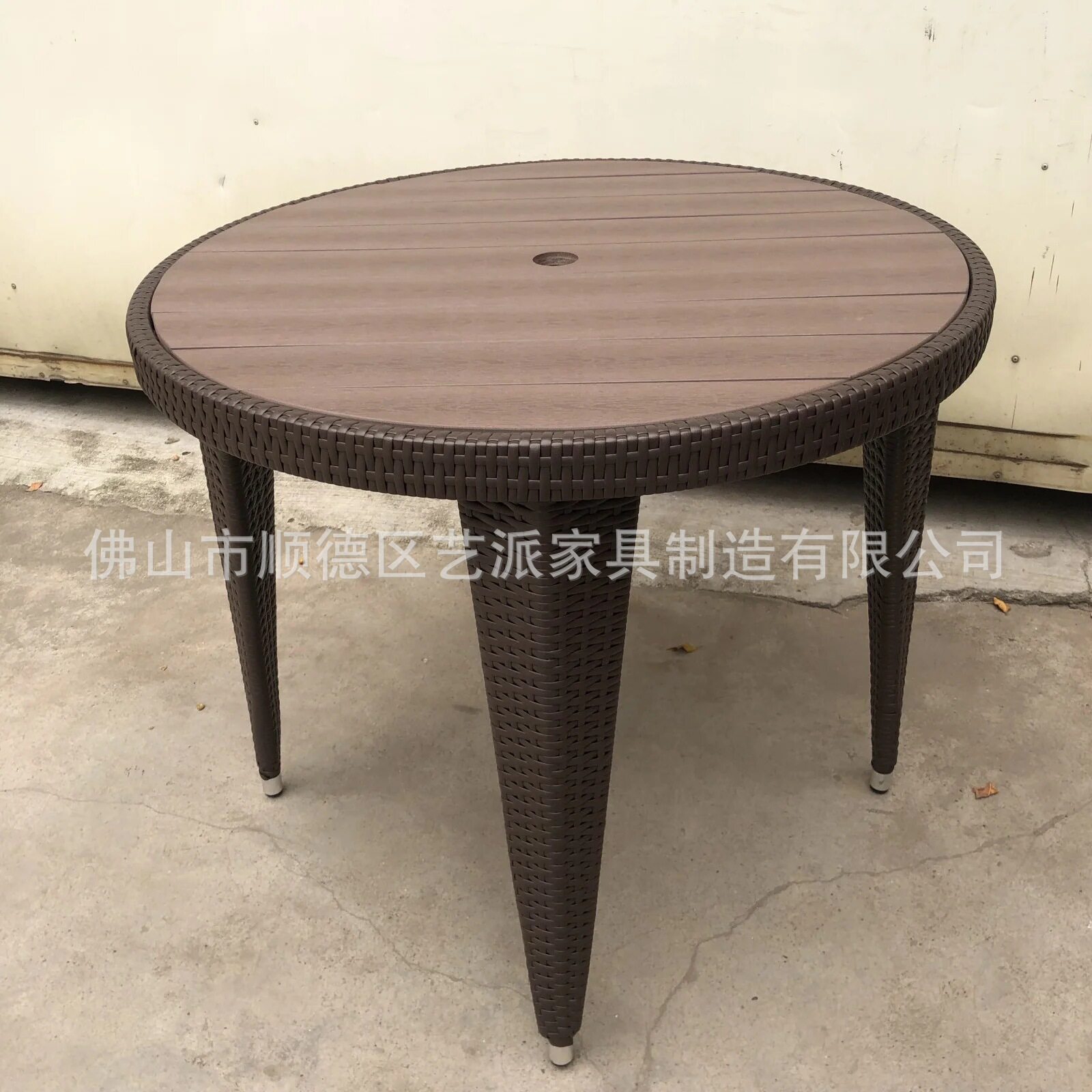 户外桌椅花园阳台别墅防塑木室外餐桌防水露台塑木桌椅子组合庭院