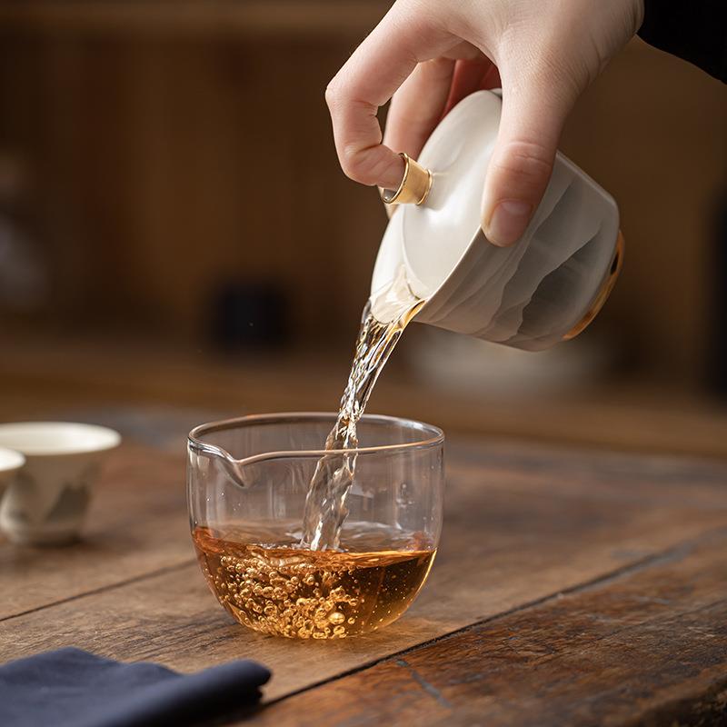 旅行茶具快客杯一壶二杯便携式小套装车载户外露营陶瓷茶杯泡茶碗