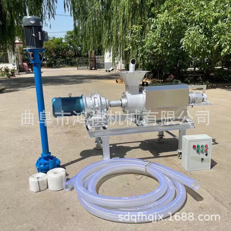 猪粪牛粪便干湿分离机不锈钢粪便固液分离机猪粪干湿分离机郧西县