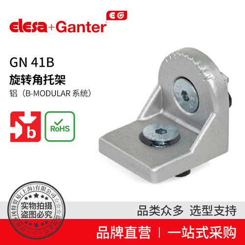 Elesa Ganter伊莉莎冈特 GN 41b 旋转角托架 铝制 用于铝制型材