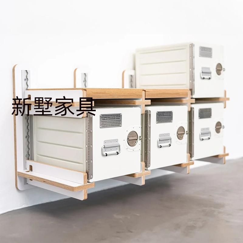 海洋板文件置物架北欧轻奢挂壁上墙摆放架居家多层隔板收纳架挂架