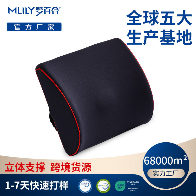 定制跨境车用记忆棉护腰枕