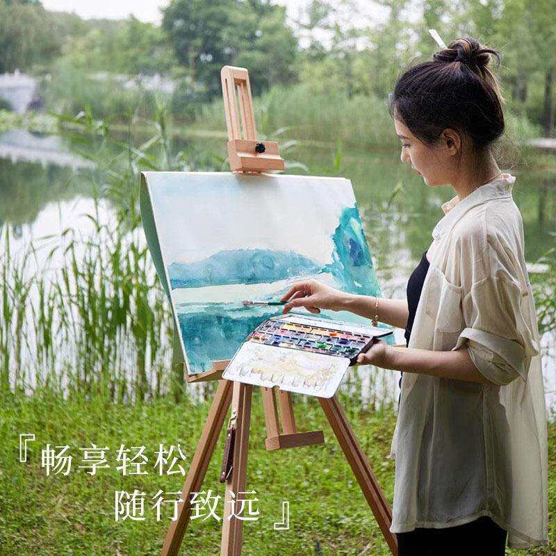 美术生专用户外写生绘画三角架画画架子支架可折叠便携式三脚画架