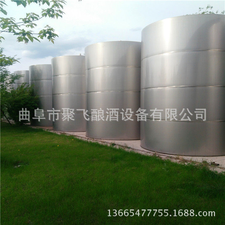 厂家订置化工立式卧式不锈钢储罐料仓罐搅拌罐储酒设备白钢罐