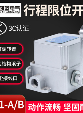 厂家 行程限位开关DF1-A/B 重负荷限位器 可调转臂滚轮摆杆式