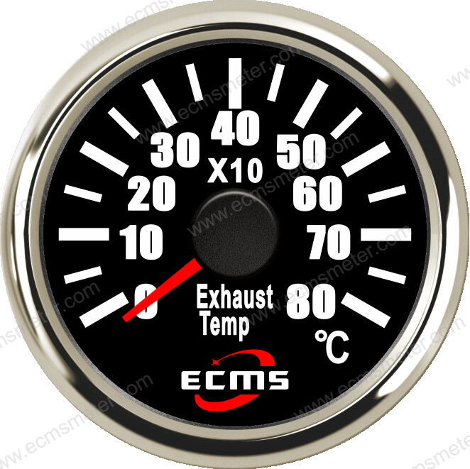 ECP车用船用工程机械设备指针尾气温度表800℃测量尾气排放温度表