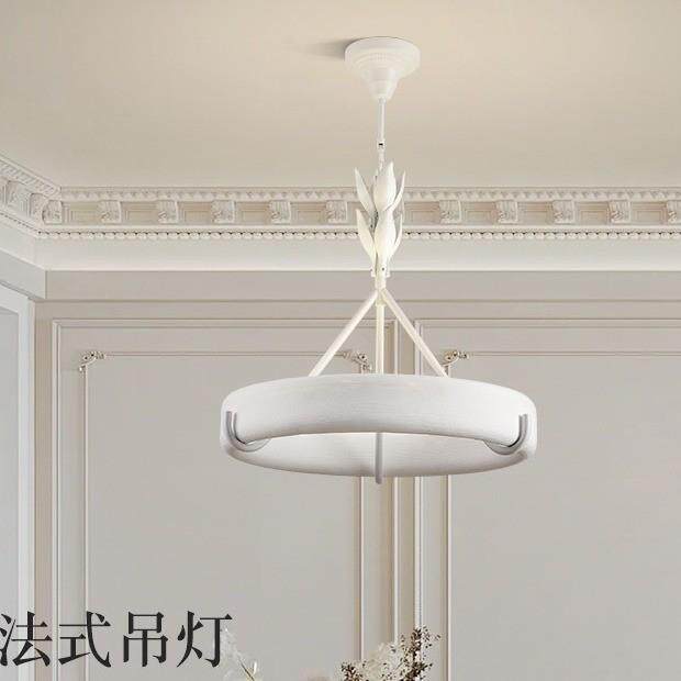 法式雕花树脂石膏轻奢设计师复古客厅主灯卧室灯创意餐厅吊灯