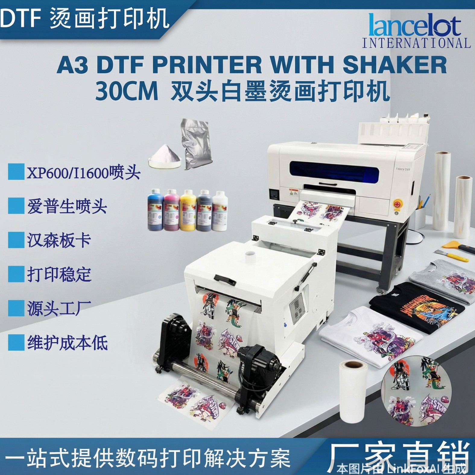 30CM双喷头DIY热转印打印机