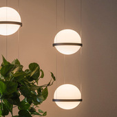 北欧设计师 Palma艺术感客厅餐厅多头圆球形铁艺玻璃空中花园吊灯