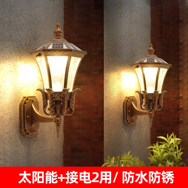 太阳能LED防水超亮户外壁灯