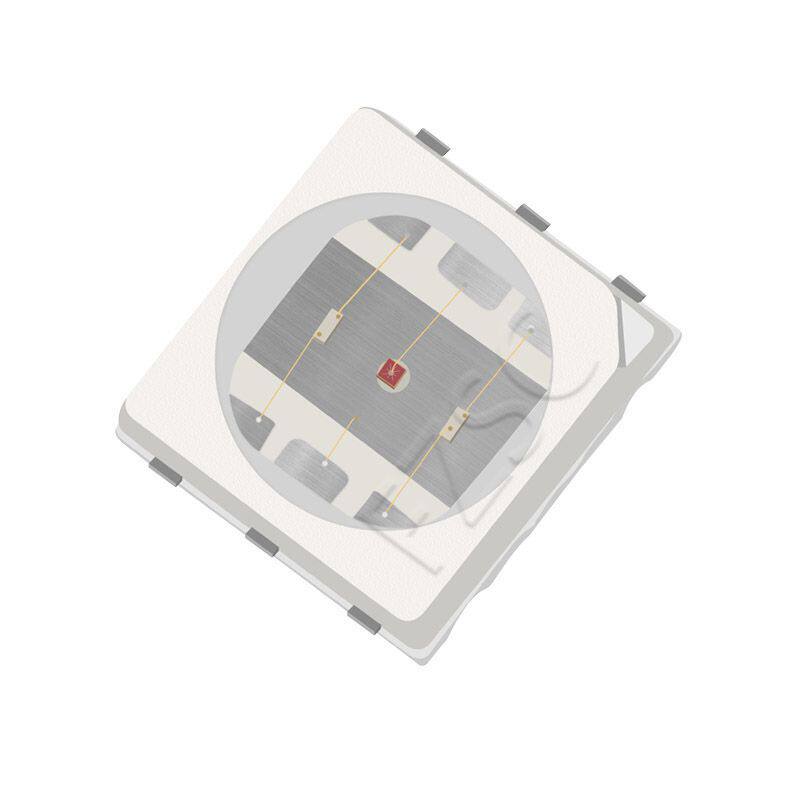 工厂直销5050led灯珠贴片式5050 RGB 全彩0.6W LED贴片二级管