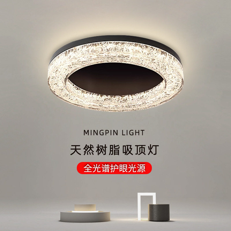全铜设计师轻奢环形吸顶主灯