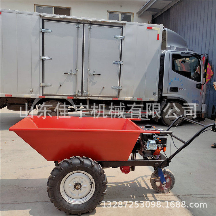 加厚电动车手推车灰斗翻斗车 工程工地拉砖料装修养殖搬运拉灰