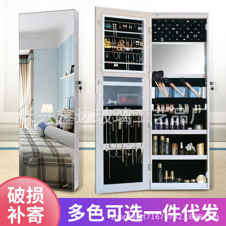 欧式全身落地穿衣镜 服装店用试衣镜 家用简约北欧风首饰柜镜