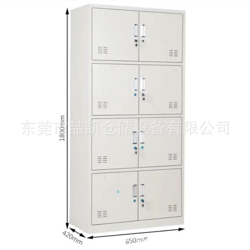 铁皮更衣柜四门六门浴室换衣柜工厂带锁存放柜加厚员工宿舍储物柜