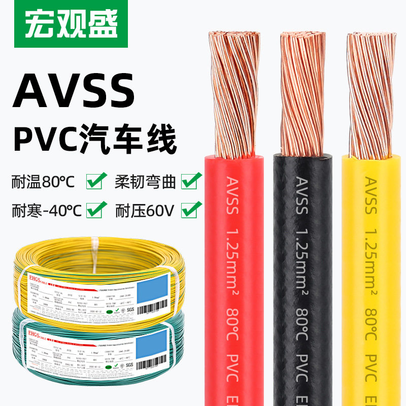 宏观盛供应日标avss汽车线薄壁国标电线10642.51平方汽车线材