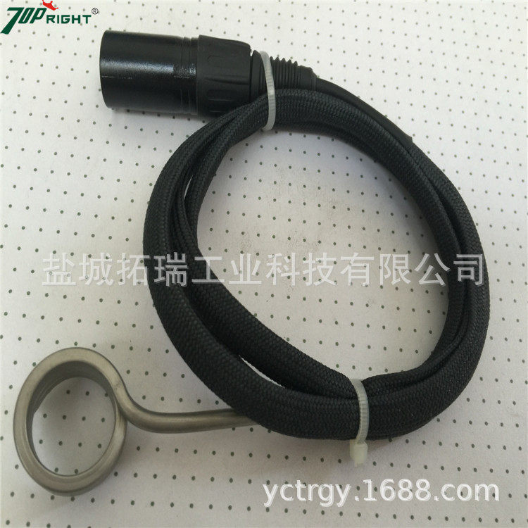 钛烟钉加热圈 石英烟钉电热圈 12V/80W加热线圈5针XLR连接器
