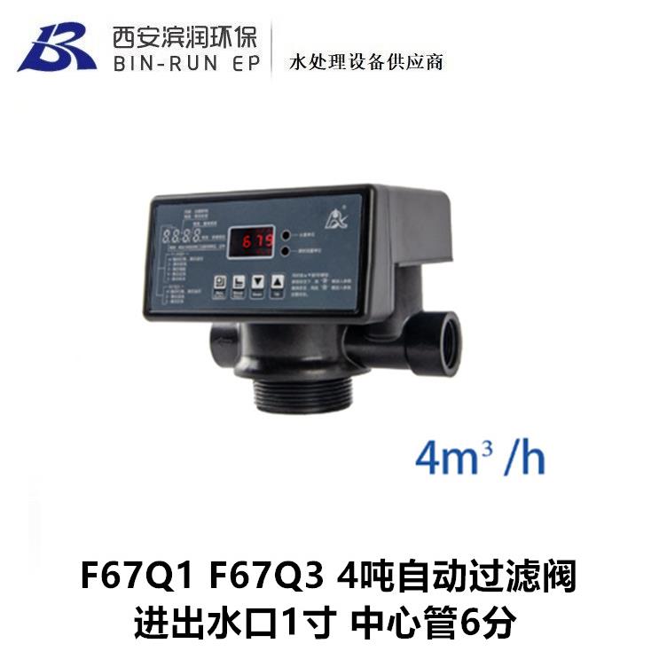 F67Q1F67Q3润新4吨自动过滤阀进出水口1寸中心管6分