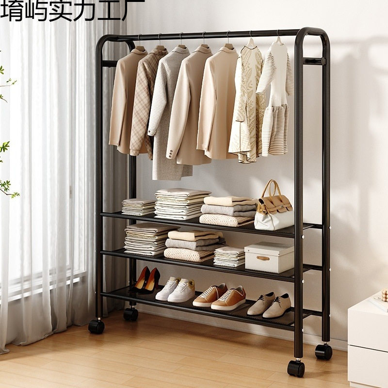 落地简易立式衣架卧室衣服架子室内阳台家用挂衣架衣帽架晾衣架