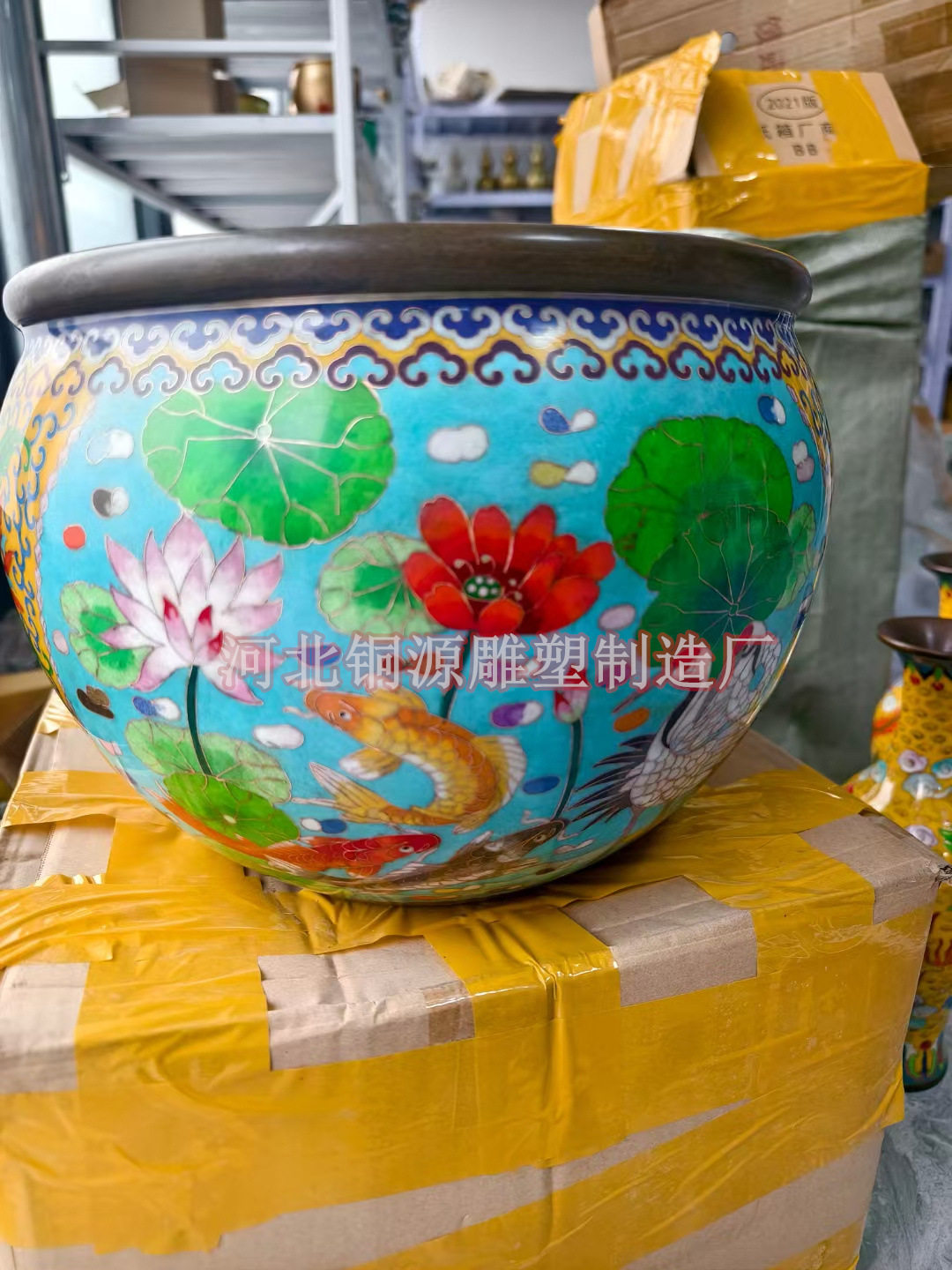 铸铜大缸雕塑黄铜缸定做寺院大水缸青铜花纹缸户外庭院景观缸摆件