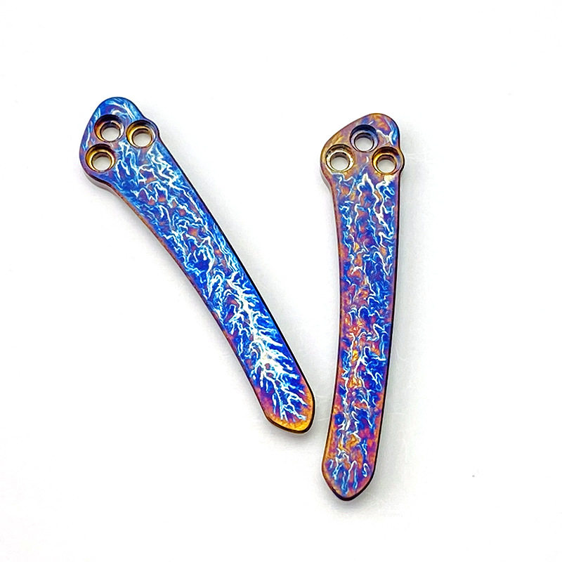 蜘蛛Spyderco钛合金背夹 钛合金刀夹子 一体CNC口袋夹 蜘蛛C81夹