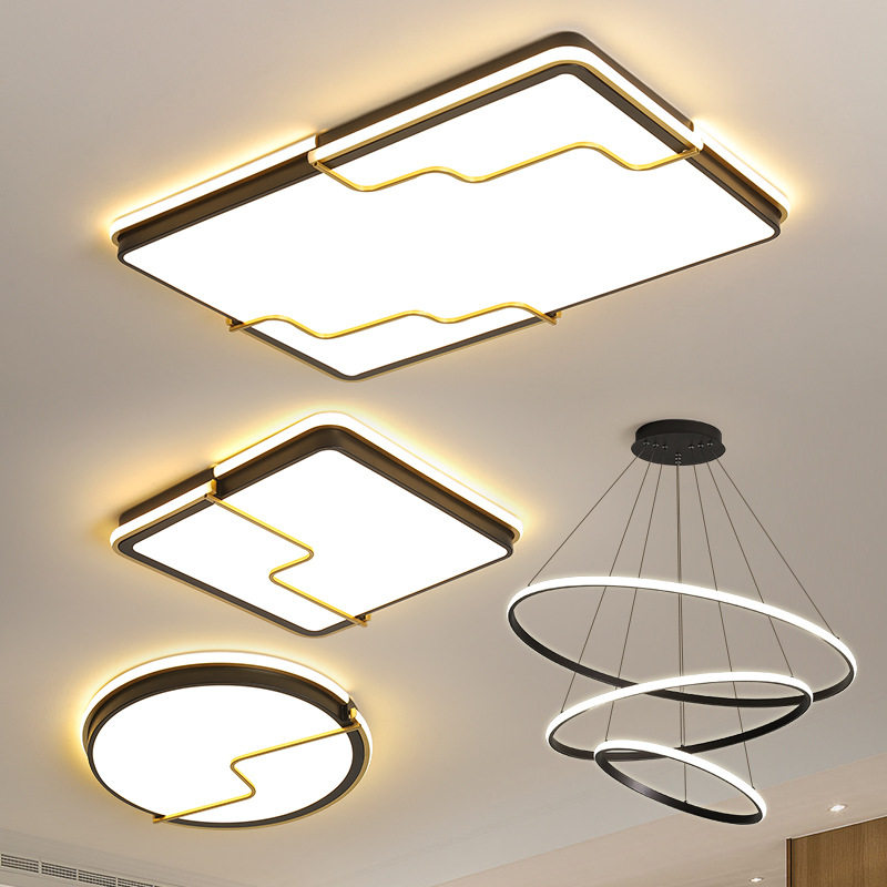 卓迩新款配套灯具客厅卧室餐厅灯led长方形吸顶灯餐厅卧室套餐灯