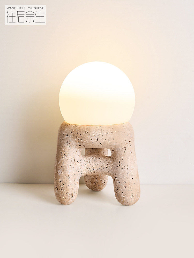 【小圆凳】免布线充电台灯无线遥控床头复古卧室装饰睡眠小夜灯