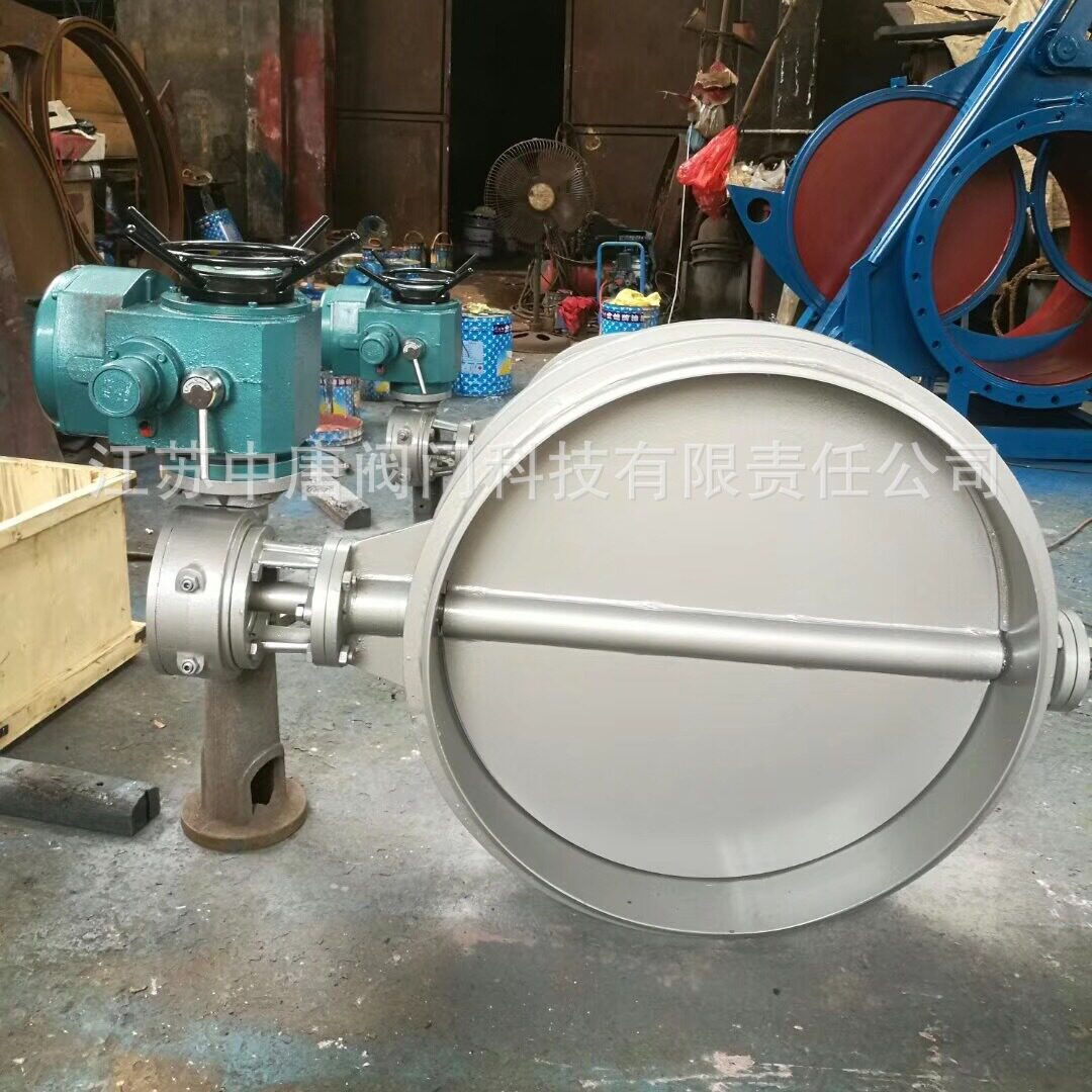 TD961W-2.5C电动焊接式通风蝶阀 烟尘气体翻板阀 对焊式 WCB材质