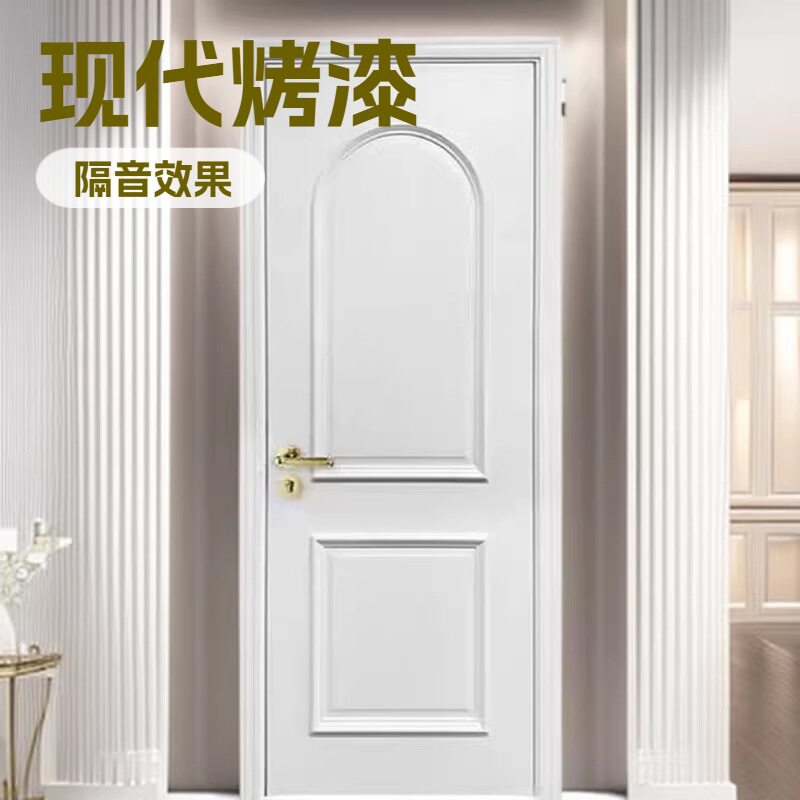 现代烤漆套装木门实木复合门样式颜色多可选白色流行门款式时尚