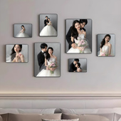 挂墙婚纱照相片组合定制相框照片冲洗做成相册墙全家福打印加裱框