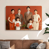 2025年全家福照片定制相框打印婚纱照相片挂墙儿童水晶相册装 裱