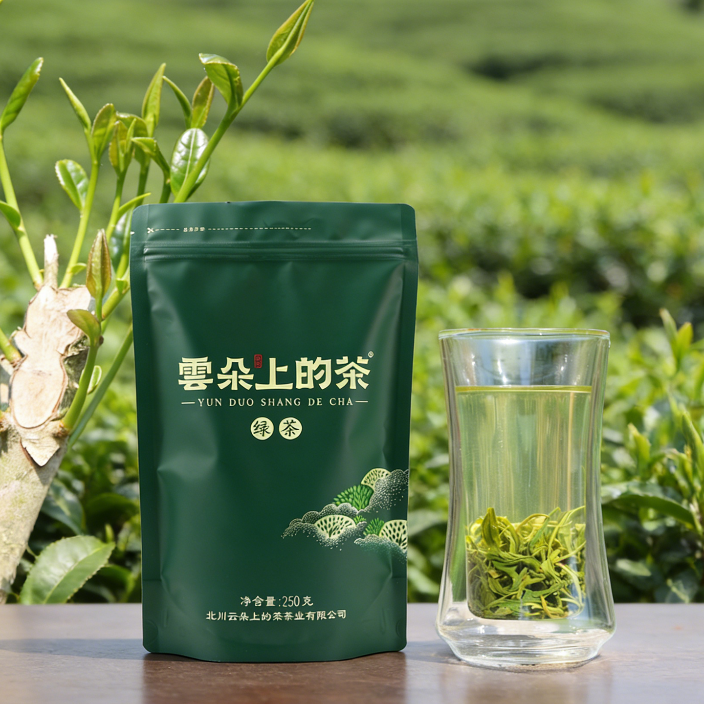 四川特产高山绿茶北川苔子茶