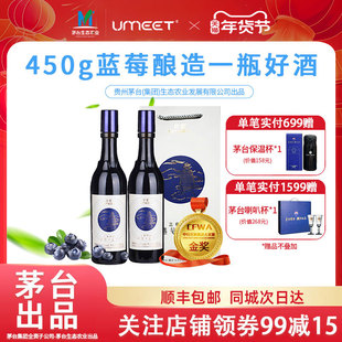 UMEET 悠蜜蓝莓精酿蓝雪12度450ml微醺果酒家庭小酌蓝莓果酒自饮