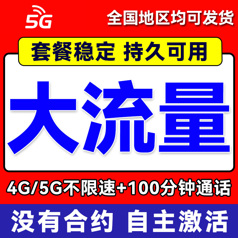 【专拍】中国联通流量卡纯流量上网卡无线限流量卡全国通用电话卡